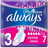 Гігієнічні прокладки для критичних днів Always Platinum Super Plus, 7 шт