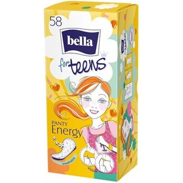 Щоденні прокладки Bella for Teens Panty Energy, 58 шт