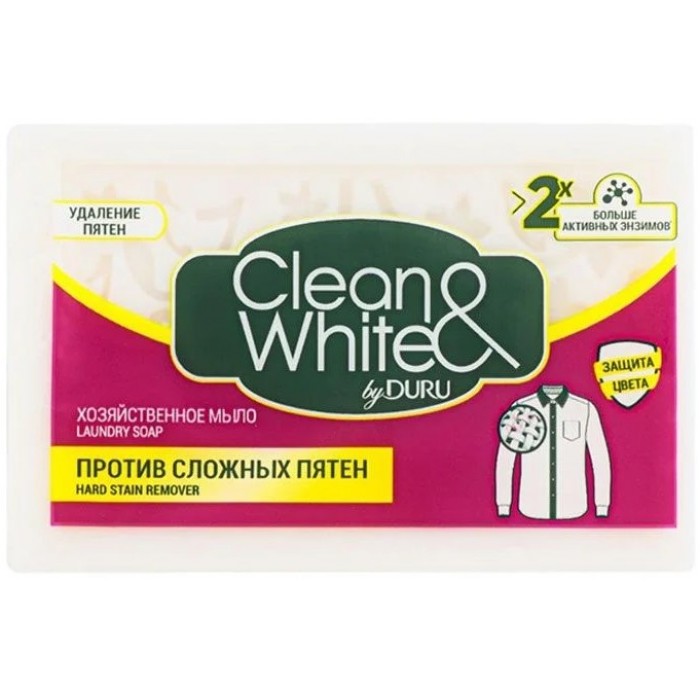 Господарське мило Duru Clean&White Проти складних плям, 120 г