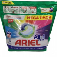 Капсули для прання Ariel All in 1 Pods + Extra Color, захист кольору, 63 циклів прання, 63 шт