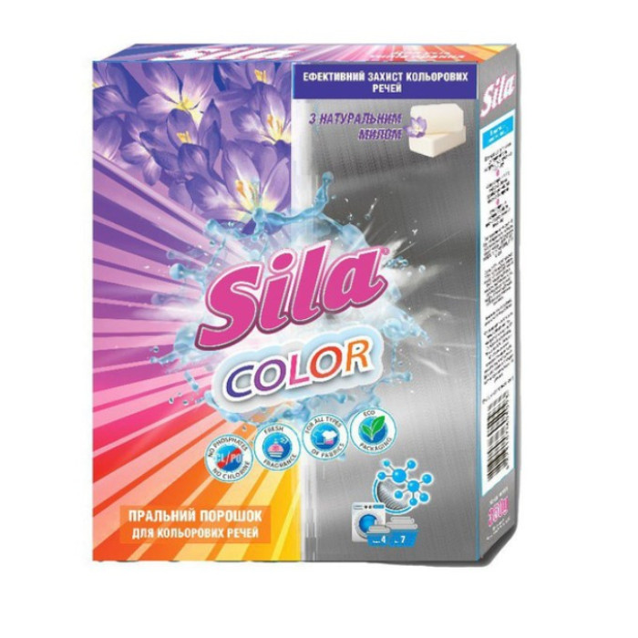 Пральний порошок Sila Color коробка 350 г