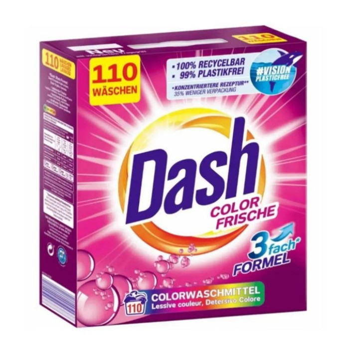 Пральний порошок Dash Color Frische для кольорових речей 5.5 кг