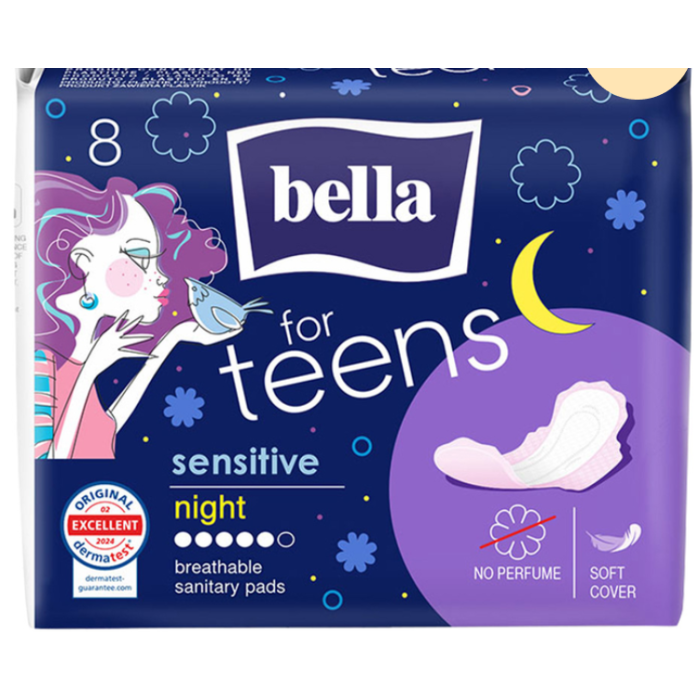 Прокладки гігієнічні Bella for Teens Sensitive Night 8 шт