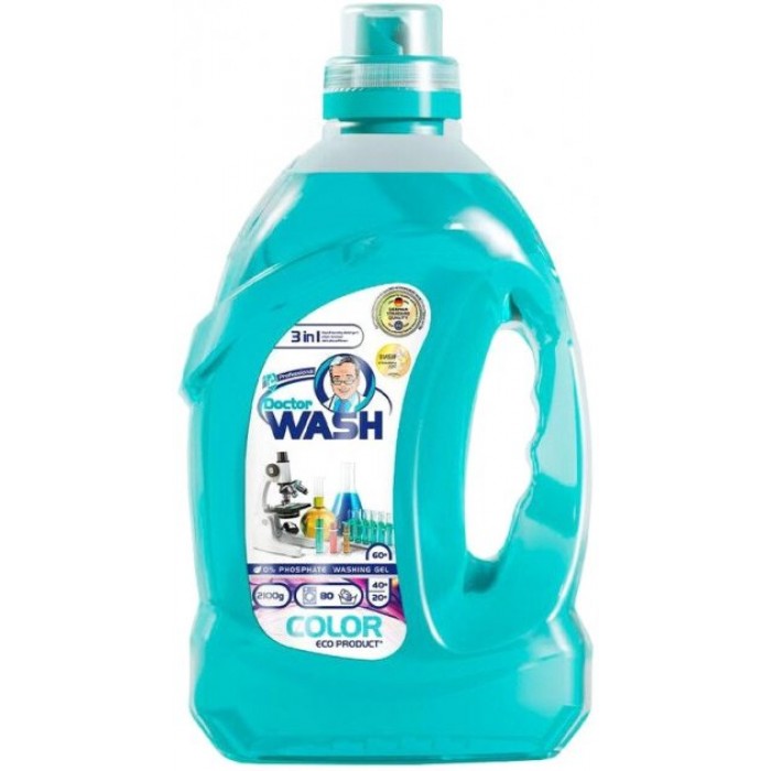 Гель для прання кольорових речей DOCTOR WASH 2100г.