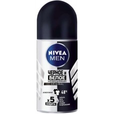 Антиперспірант Nivea Men Чорне та Біле Невидимий Original, 50 мл
