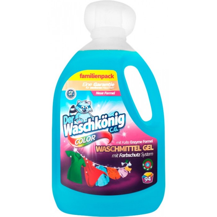 Гель для прання Der Waschkonig Color, 94 циклів прання, 3.305 л