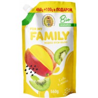 Рідке крем-мило For my FAMILY Ківі та манго, 560 мл (дойпак)
