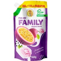 Рідке мило For my FAMILY Маракуйя та камелія, 560 мл (дойпак)