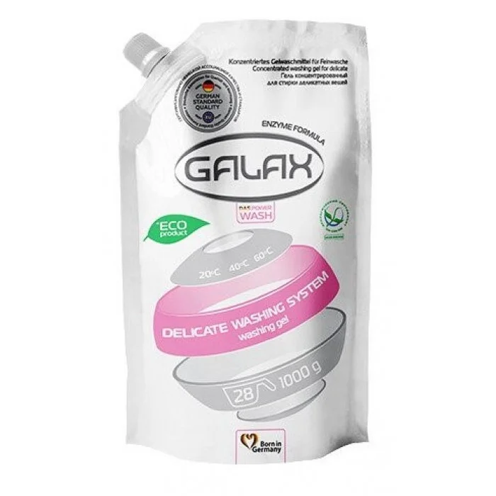 Гель для прання делікатних речей GALAX  концетрований 1000г (DOYPACK)
