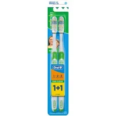 Зубна щітка Oral-B Maxi Clean, середньої жорсткості, 1+1