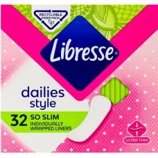 Щоденні прокладки Libresse Dailies Style Slim, 32 шт