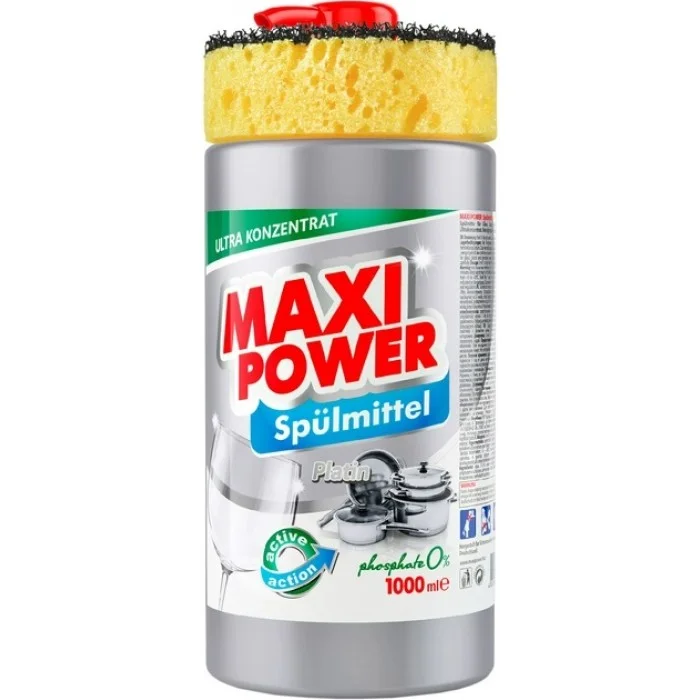 Засіб для миття посуду Maxi Power Platinum, 1000 мл