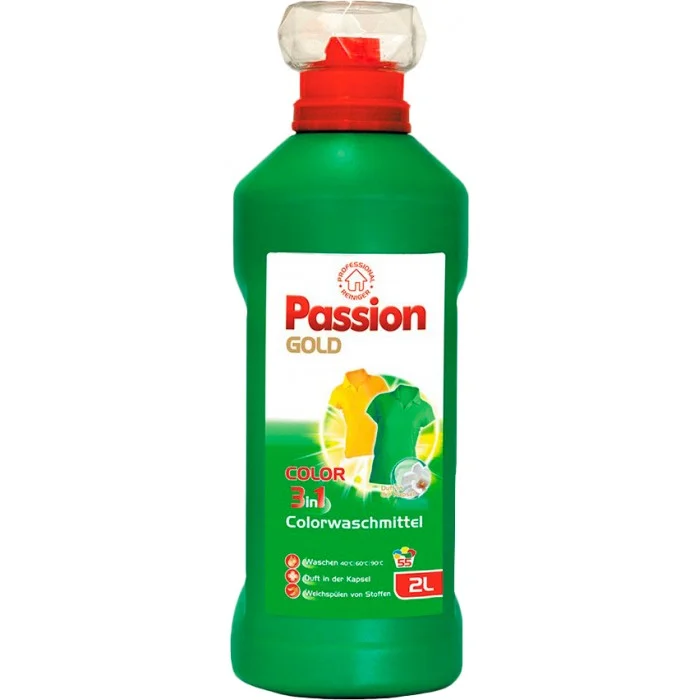 Рідкий засіб для прання Passion Gold 3в1 Color, 2 л