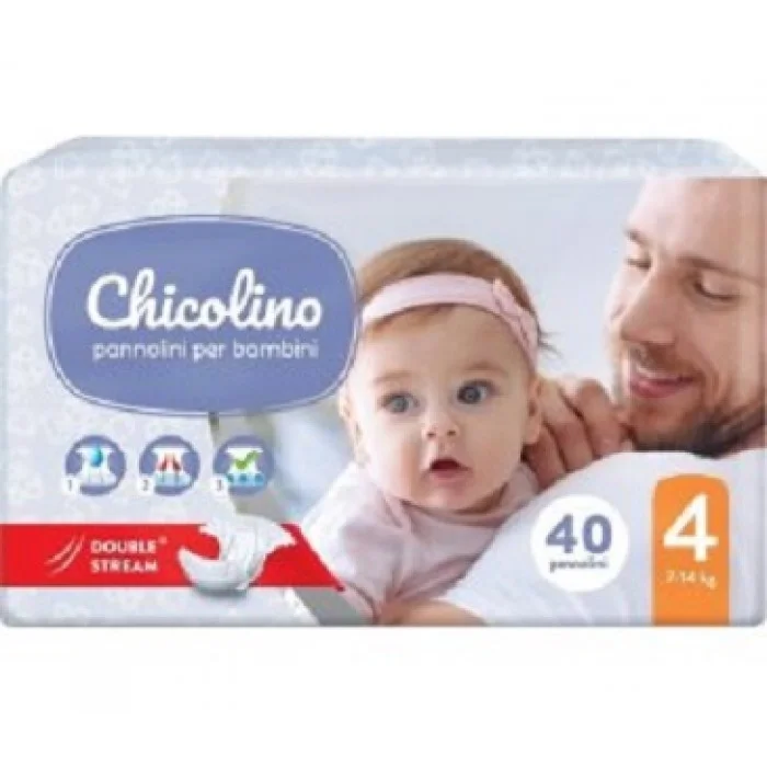 Підгузки дитячі Chicolino Middle 4 7-14кг 40 шт
