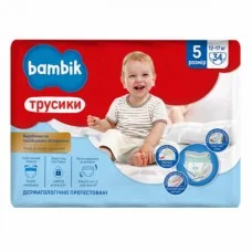 Підгузник Bambik трусики 5 (12-17 кг) 34 ш 