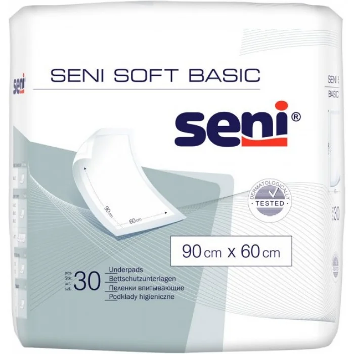 Пелюшки для немовлят Seni Soft Basic 60х90 см 30 шт