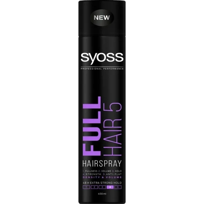 Лак для волосся Syoss Full Hair 5, Екстрасильна фіксація 4, 400 мл