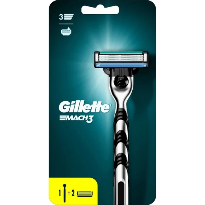 Станок Gillette Mach3 з 2 касетами