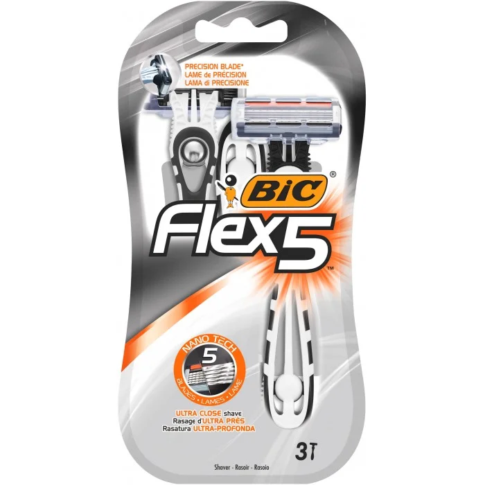 Бритви Bic Flex 5, 3 шт