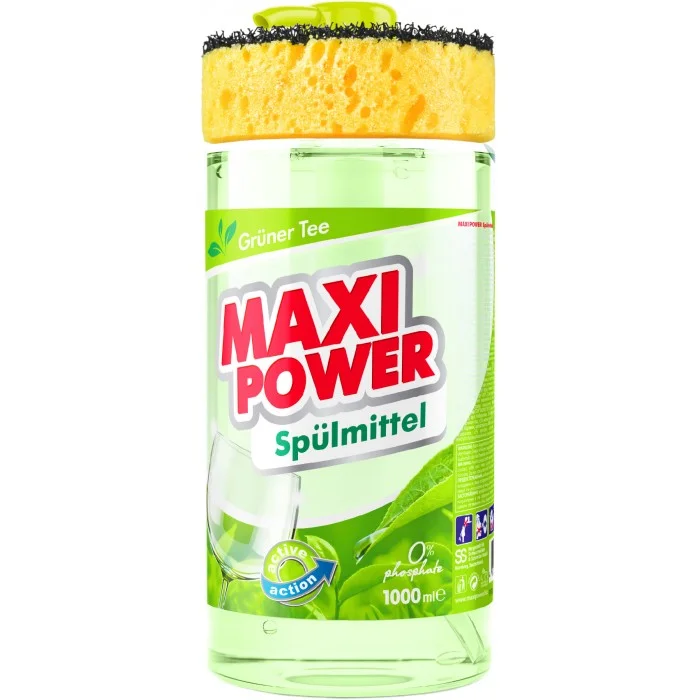 Засіб для миття посуду Maxi Power Зелений чай, 1000 мл