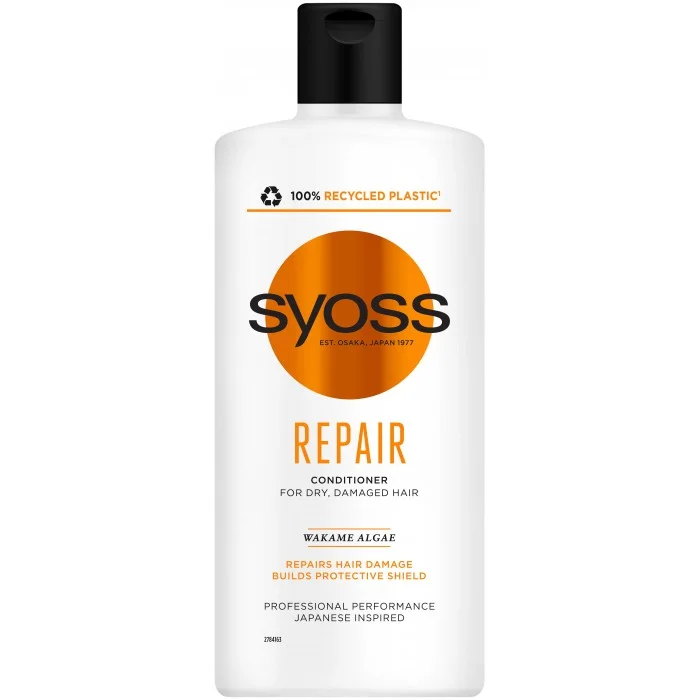 Бальзам Syoss Repair Водорослі Вакаме, для сухого та пошкодженого волосся, 440 мл