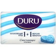 Крем-мило Duru 1+1 з зволожуючим кремом та морськими мінералами, 80 г