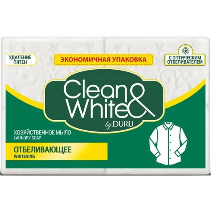 Господарське мило Duru Clean&White Відбілююче, 4*120 г
