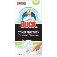 Стікер чистоти для унітазу Duck Гігієна та білизна Лайм, 3 шт