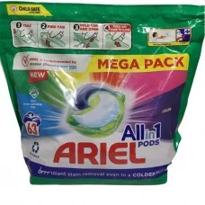 Капсули для прання Ariel All in 1 Pods + Extra Color, захист кольору, 63 циклів прання, 63 шт