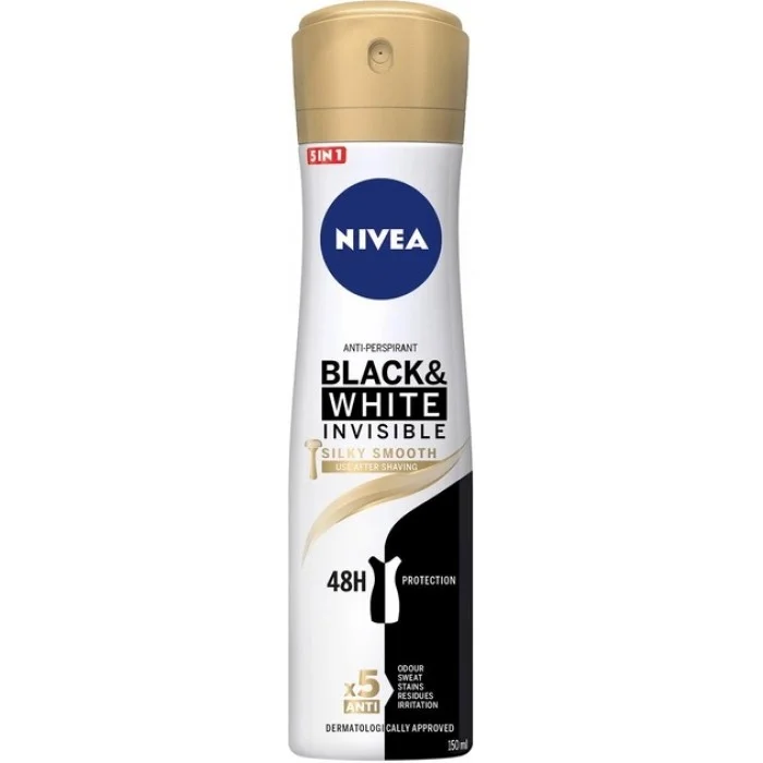 Антиперспірант NIVEA Чорне та Біле Невидимий Гладкий Шовк 150 мл 