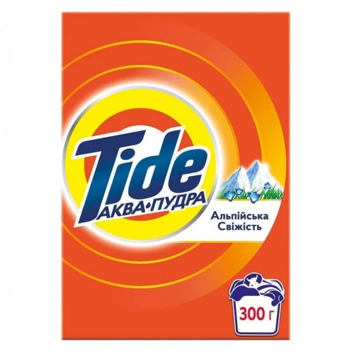 Пральний порошок Tide Аква-Пудра Альпійська свіжість, ручне прання, 300 г