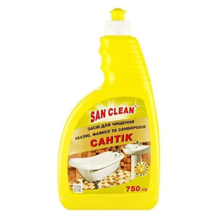 Засіб для чищення сантехніки San Clean Сантік без розпилювача, 750 мл