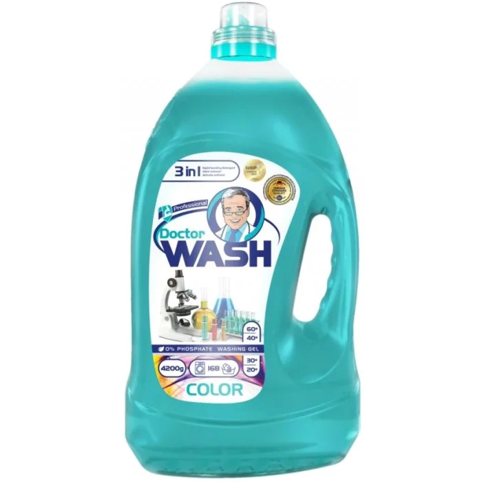 Гель для прання кольорових речей DOCTOR WASH 4200г.
