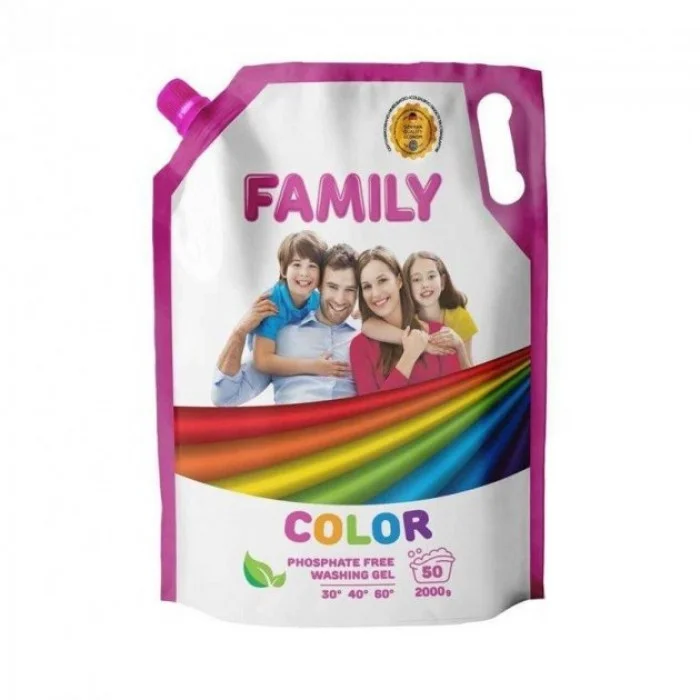 Гель для прання кольорових речей For my FAMILY 2000г (DOYPACK)