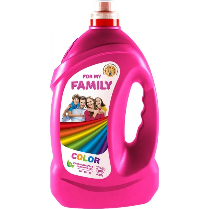Гель для прання кольорових речей For my FAMILY 4000г