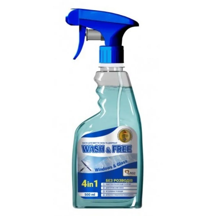  Засіб для миття скла та дзеркал WASH&FREE 500г