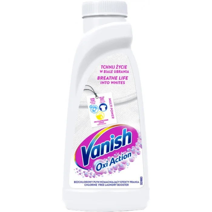 Плямовивідник та відбілювач рідкий Vanish Oxi Action для білого, 450 мл