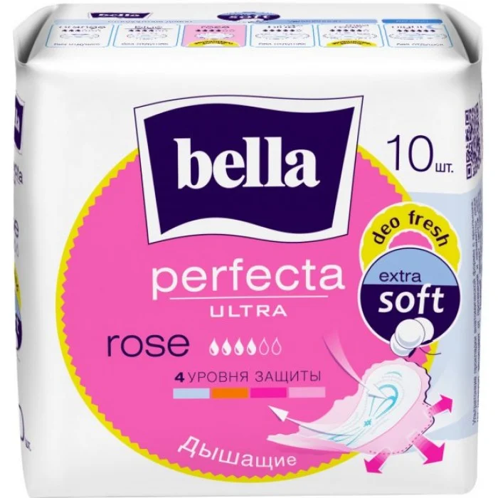 Гігієнічні прокладки для критичних днів Bella perfecta Ultra Rose, 10 шт