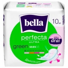 Гігієнічні прокладки для критичних днів Bella Perfecta Ultra Green, 10 шт