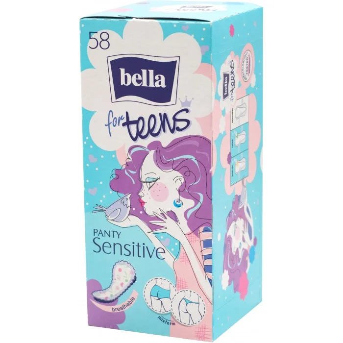 Щоденні прокладки Bella for Teens Panty Sensitive, 58 шт