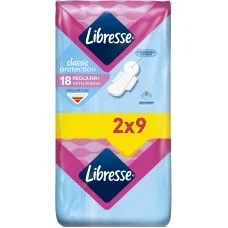 Гігієнічні прокладки для критичних днів Libresse Classic Protection Regular Dry, 18 шт