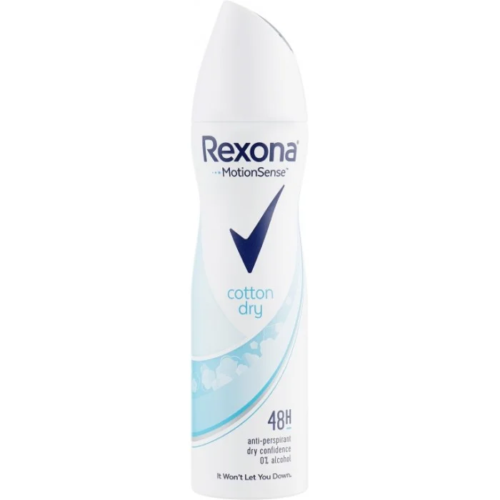 Антиперспірант Rexona MotionSense Cotton Dry, 150 м