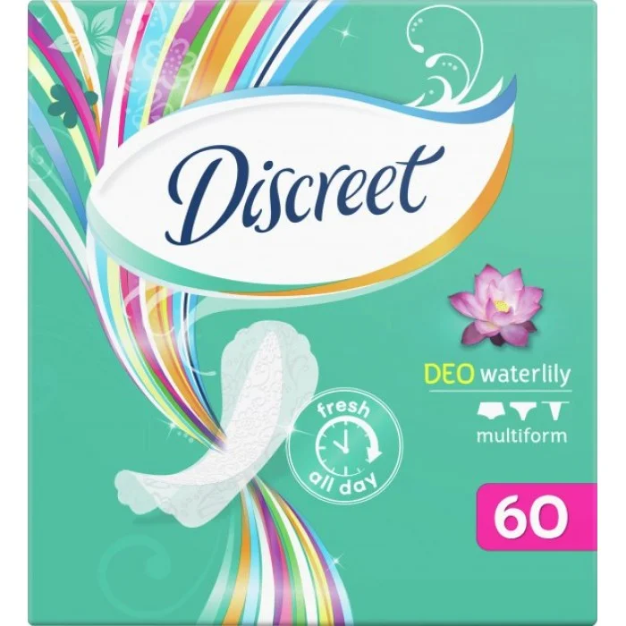 Щоденні прокладки Discreet Deo Water Lily, 60 шт