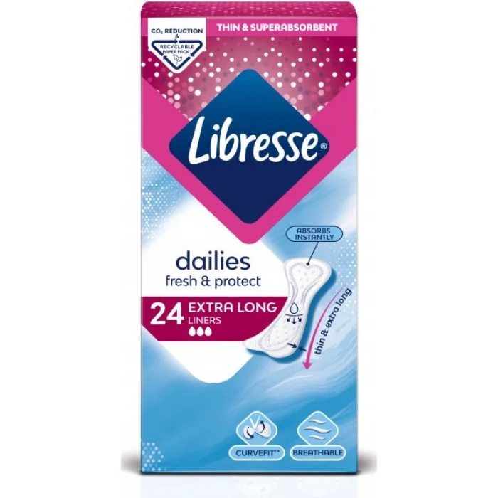 Щоденні прокладки Libresse Daily Fresh Extra Long, 24 шт