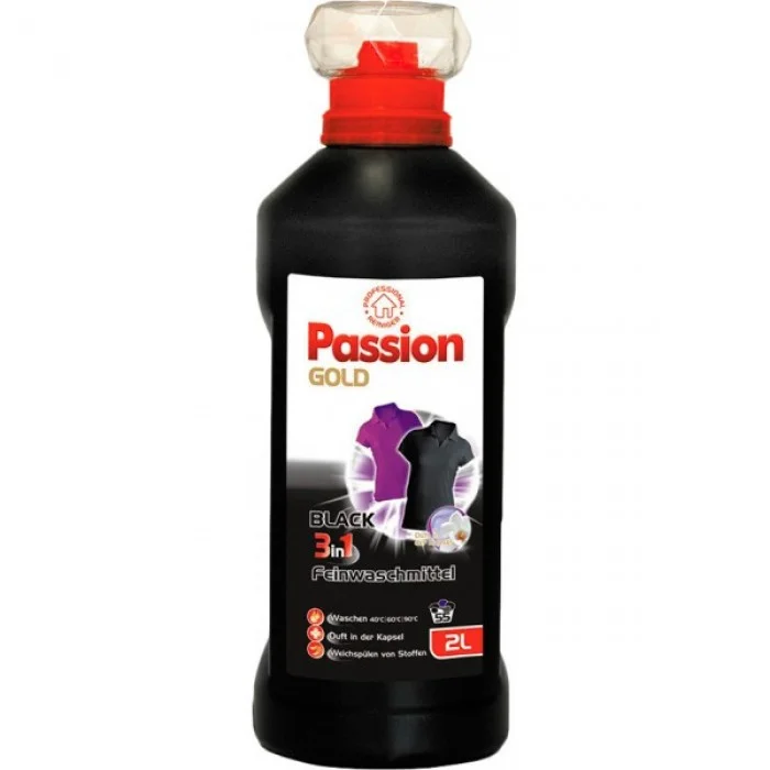 Рідкий засіб для прання Passion Gold 3в1 Black, 2 л