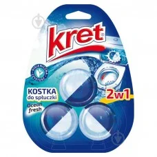 Таблетки для зливного бачка KRET Свіжість океану, 3*50г