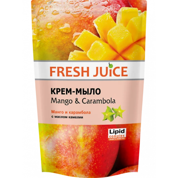 Рідке гель-мило Fresh Juice Mango & Carambola, 460 мл (дойпак)