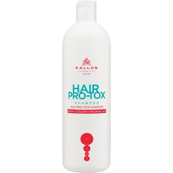 Шампунь Kallos Cosmetics Hair Pro-Tox Shampon з кератином, колагеном та гіалуроновою кислотою, 1000 мл
