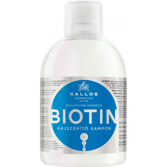 Шампунь Kallos Cosmetics Biotin з біотином, 1000 мл