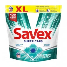 Капсули для прання Savex Super Caps Extra Fresh, 42 цикли прання, 42 шт